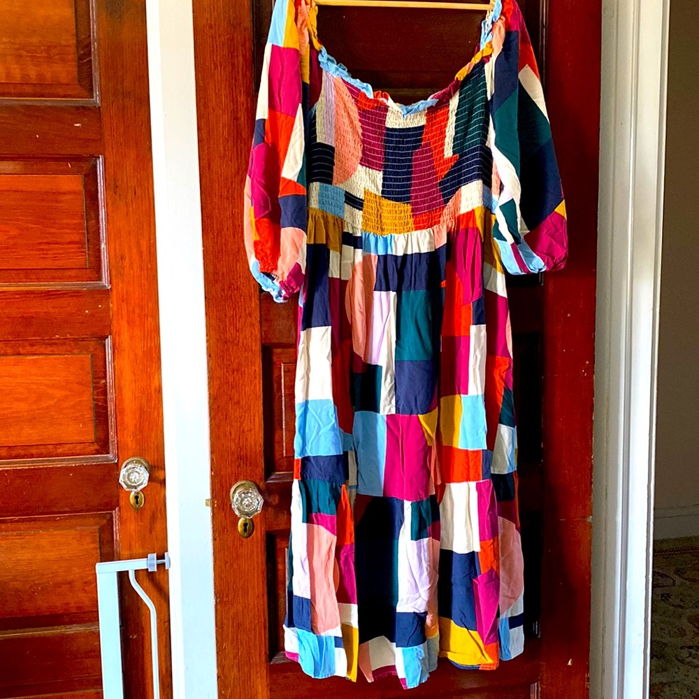 Color block dress great for spring